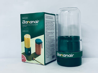 Bananair Portable Blender for Smoothies & Shakes - Cordless Personal Small Blender, USB-C Rechargeable & Self Cleaning - Quiet Mini Travel Blender with Stainless Steel Blade