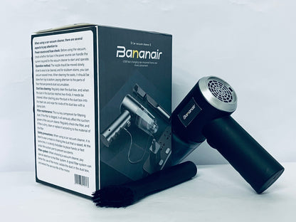 Bananair Electric Air Duster, Cordless Air Duster,Strong Flow Rate,Rechargeable Battery, Dust Blower for Keyboard, PC Fans & Housing, Cabinet