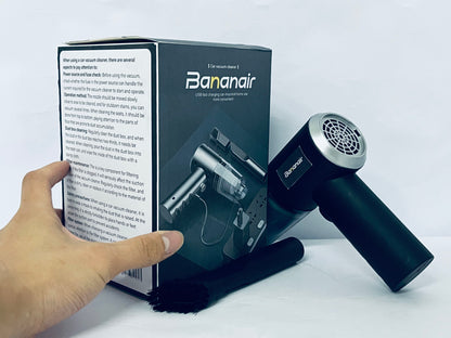 Bananair Electric Air Duster, Cordless Air Duster,Strong Flow Rate,Rechargeable Battery, Dust Blower for Keyboard, PC Fans & Housing, Cabinet