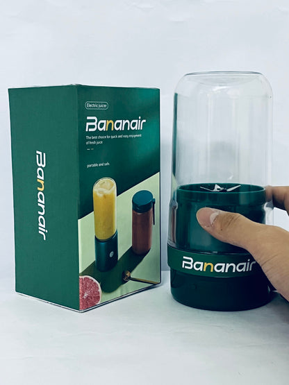 Bananair Portable Blender for Smoothies & Shakes - Cordless Personal Small Blender, USB-C Rechargeable & Self Cleaning - Quiet Mini Travel Blender with Stainless Steel Blade