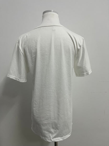 Batail Women's Basic White Short-Sleeve T-Shirt Versatile & Comfortable Must-Have Wardrobe Item