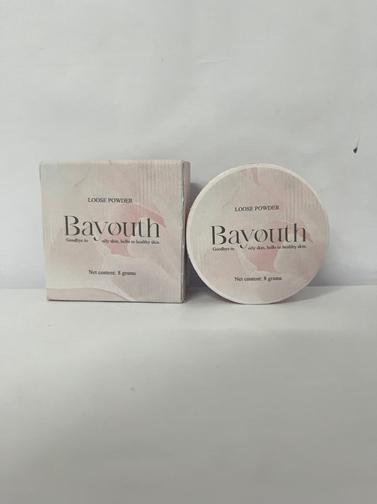 Bayouth Pressed face powder Lightness Soft Light Oil Control Loose Delicate Powder Covers Skin Blemishes Repair Makeup 8g