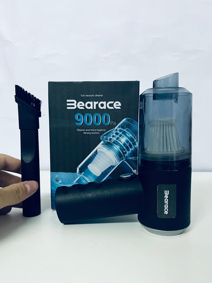 Bearace Black Electric Vacuum Cleaner - Compact Design with Powerful 9000Pa Suction