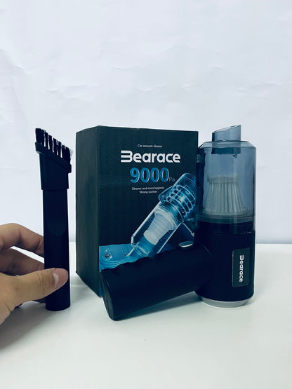 Bearace Black Electric Vacuum Cleaner - Compact Design with Powerful 9000Pa Suction
