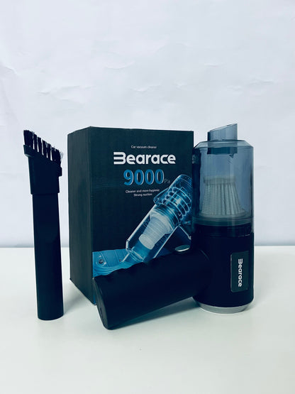 Bearace Black Electric Vacuum Cleaner - Compact Design with Powerful 9000Pa Suction