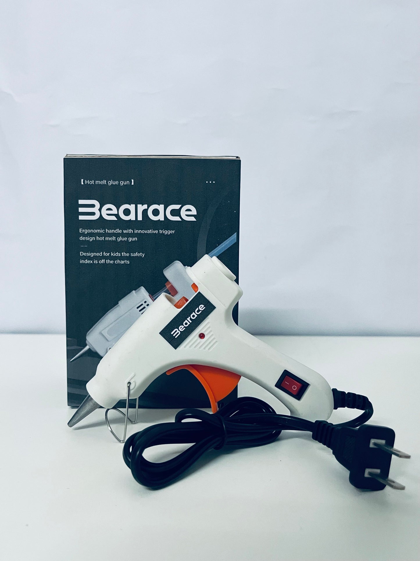 Bearace White Hot Adhesive Guns- Easy Trigger Control for Crafting Needs