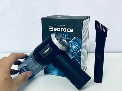 Bearace Black Electric Vacuum Cleaner - Compact Design with Powerful 9000Pa Suction