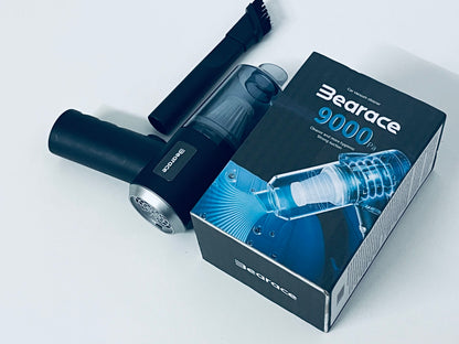 Bearace Black Electric Vacuum Cleaner - Compact Design with Powerful 9000Pa Suction