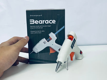 Bearace White Hot Adhesive Guns- Easy Trigger Control for Crafting Needs
