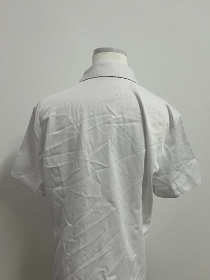 Bearain White Chemise - Short-Sleeve Collared Shirt with Tailored Fit