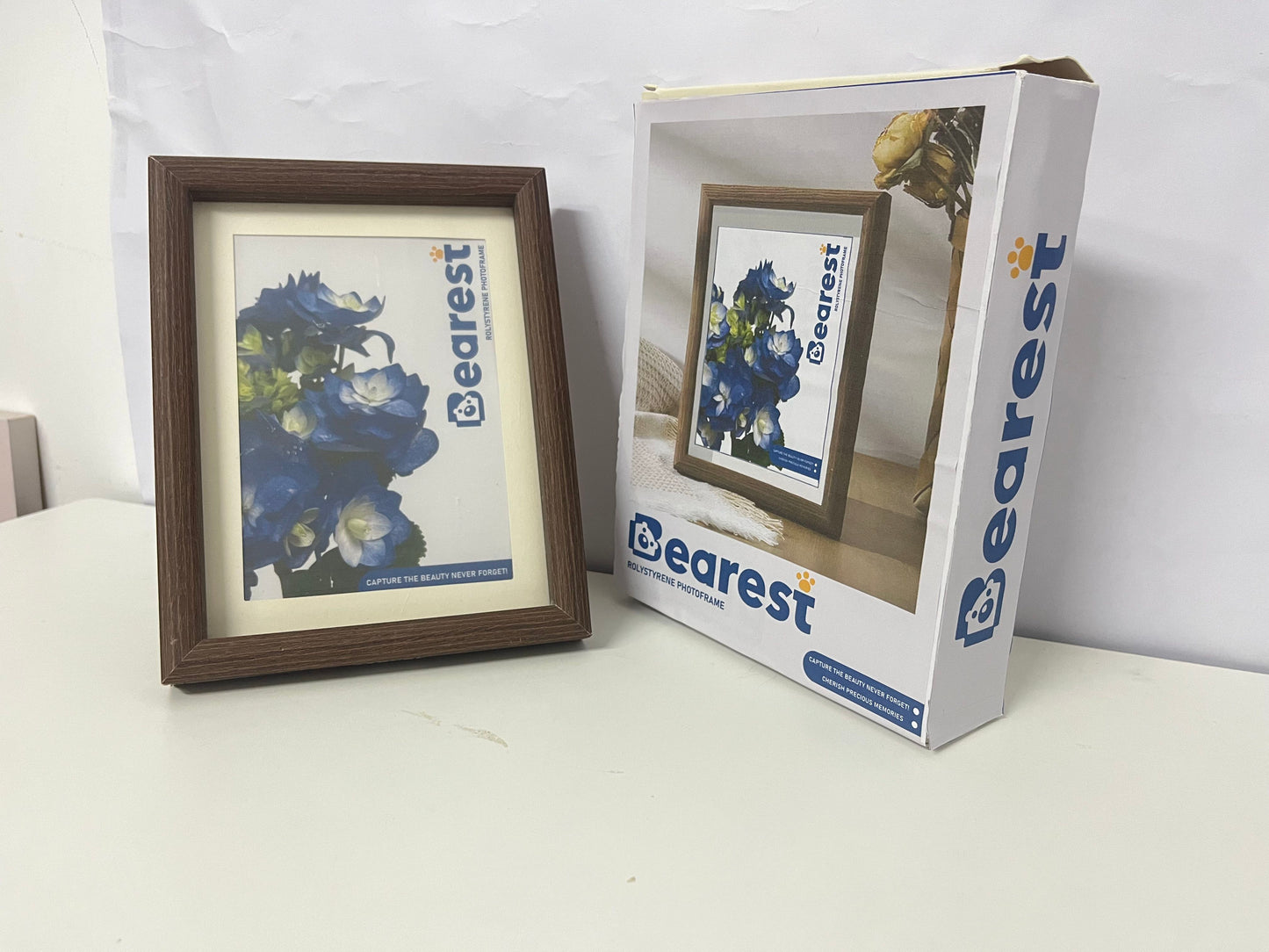 Bearest Picture frames Retro Photo Frame Outstanding Texture Freeze Beautiful Moments A Warm Carrier for Home and Memories