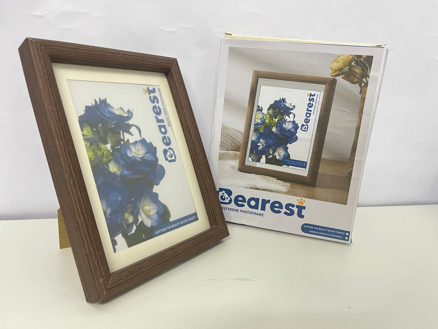 Bearest Picture frames Retro Photo Frame Outstanding Texture Freeze Beautiful Moments A Warm Carrier for Home and Memories