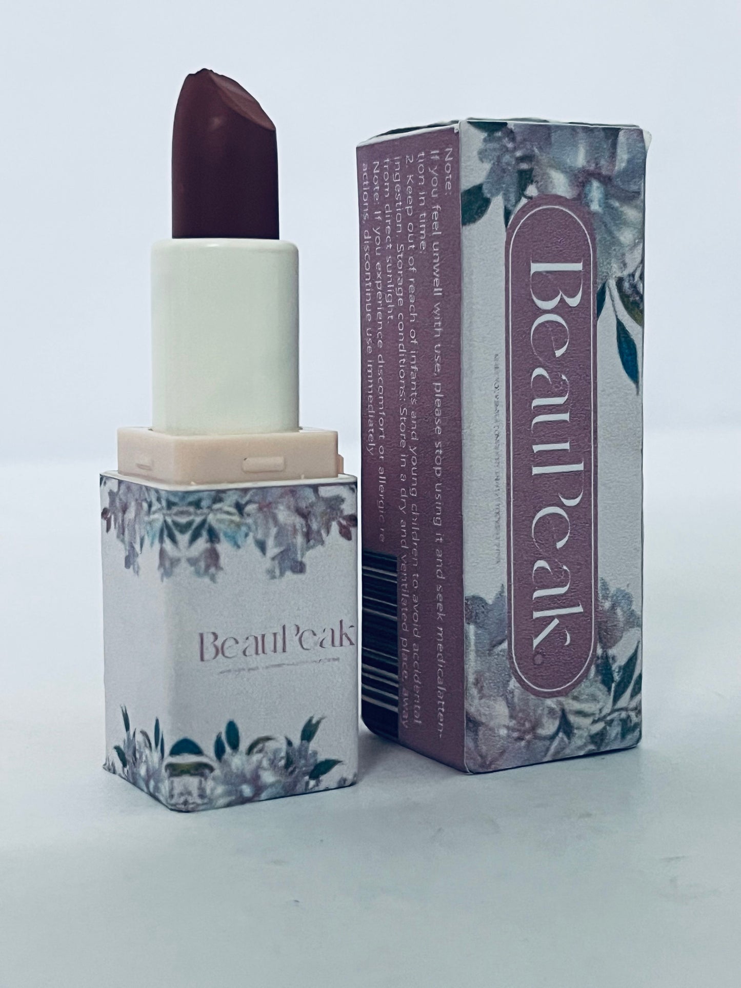 BeauPeak Lipstick, High Impact with Moisturizing Velvety Formula, Black Cherry, 0.74 oz