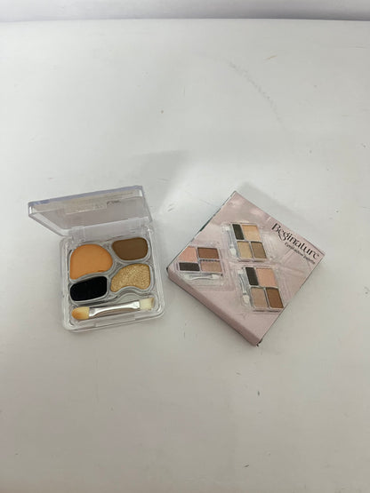 Beginature 4 Colors Matte Eyeshadow Palette，Glitter Eyeshadow Powder with Eye Makeup Aid，Longwear Shadow Palette，Blendable Powder Natural Nude Finsh