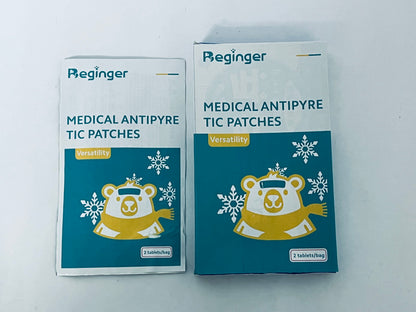 Beginger Medical dressings Fever Cooling Gel Patches,Cooling Forehead Strips Relieve Headache,Toothache Pain,Drowsiness, Fatigue, Refreshing, Relieve Fatigue, Muscle ache, Sprain,Sunstroke Blue