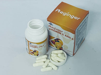 Beginger Vitamins C 120 High Strength Vitamin C Capsules - Vitamin C and Zinc, E Iron & Copper ESupplement  VIT C Supplements Gluten & Sugar Free Powerful Antioxidant