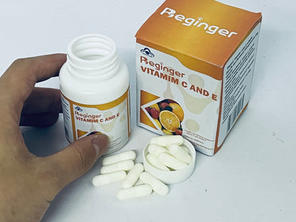 Beginger Vitamins C 120 High Strength Vitamin C Capsules - Vitamin C and Zinc, E Iron & Copper ESupplement  VIT C Supplements Gluten & Sugar Free Powerful Antioxidant