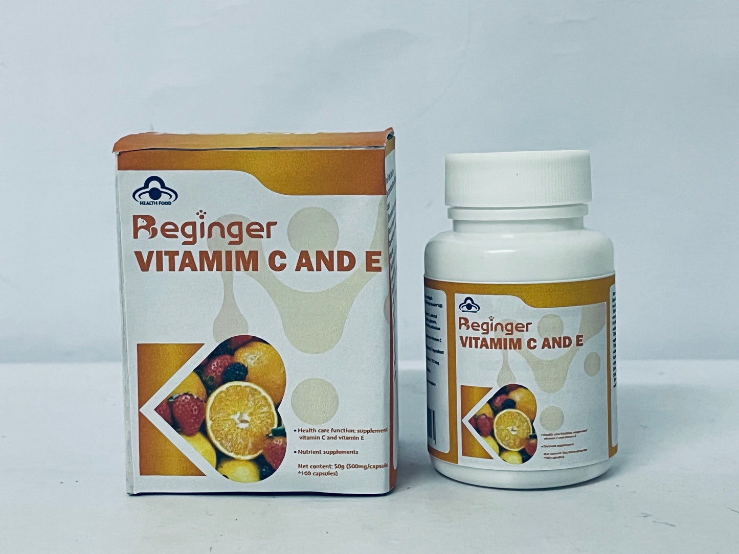 Beginger Vitamins C 120 High Strength Vitamin C Capsules - Vitamin C and Zinc, E Iron & Copper ESupplement  VIT C Supplements Gluten & Sugar Free Powerful Antioxidant
