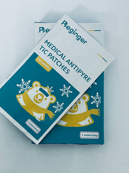 Beginger Medical dressings Fever Cooling Gel Patches,Cooling Forehead Strips Relieve Headache,Toothache Pain,Drowsiness, Fatigue, Refreshing, Relieve Fatigue, Muscle ache, Sprain,Sunstroke Blue