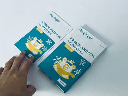 Beginger Medical dressings Fever Cooling Gel Patches,Cooling Forehead Strips Relieve Headache,Toothache Pain,Drowsiness, Fatigue, Refreshing, Relieve Fatigue, Muscle ache, Sprain,Sunstroke Blue