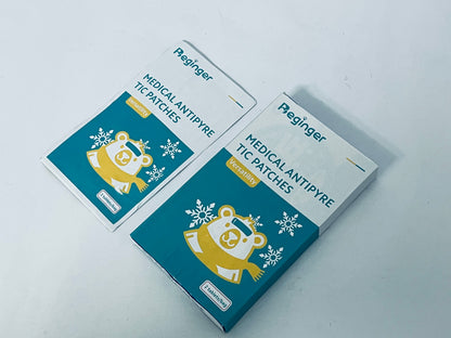 Beginger Medical dressings Fever Cooling Gel Patches,Cooling Forehead Strips Relieve Headache,Toothache Pain,Drowsiness, Fatigue, Refreshing, Relieve Fatigue, Muscle ache, Sprain,Sunstroke Blue