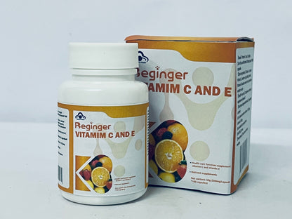 Beginger Vitamins C 120 High Strength Vitamin C Capsules - Vitamin C and Zinc, E Iron & Copper ESupplement  VIT C Supplements Gluten & Sugar Free Powerful Antioxidant