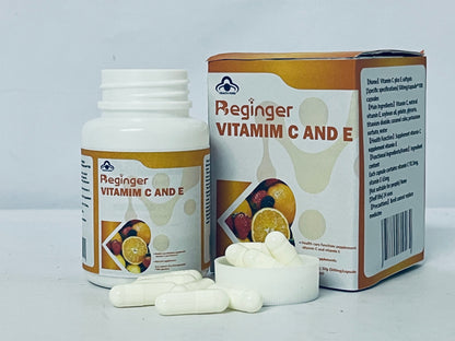 Beginger Vitamins C 120 High Strength Vitamin C Capsules - Vitamin C and Zinc, E Iron & Copper ESupplement  VIT C Supplements Gluten & Sugar Free Powerful Antioxidant