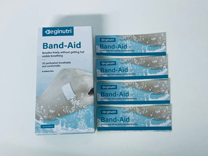 Beginutri Band-Aid, 3D Perforation Breathable Waterproof Skin-Friendly, 72mm×19mm, 6 Pieces, Essential for Daily Wound and Abrasion Care