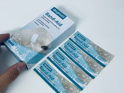 Beginutri Band-Aid, 3D Perforation Breathable Waterproof Skin-Friendly, 72mm×19mm, 6 Pieces, Essential for Daily Wound and Abrasion Care