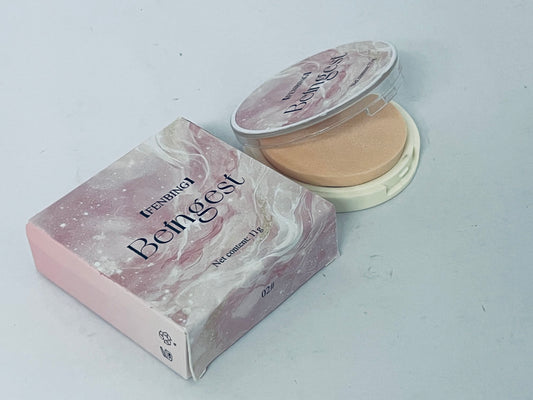 Beingest Pressed face powder Perfect Finish HD Powder, Blurs Fine Lines & Imperfections, All Day Wear, Perfect for On The Go,
