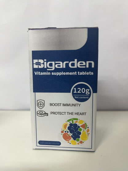 [Bigarden Vitamins]—Bigarden Multivitamin Tablets - Immune Boost & Heart Health Nutritional Supplement