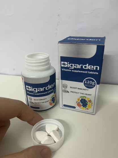 [Bigarden Vitamins]—Bigarden Multivitamin Tablets - Immune Boost & Heart Health Nutritional Supplement