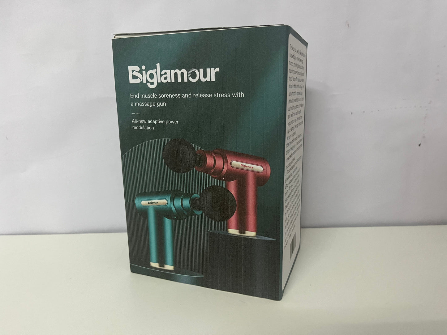 【Biglamour Portable Massage Gun】—— Relieve Soreness & Recharge Your Body Anytime, Anywhere