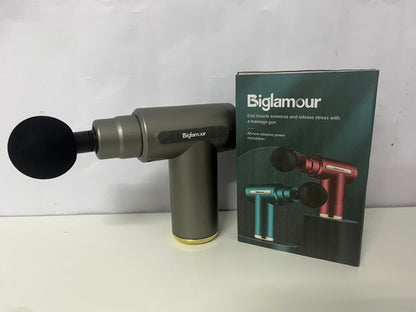 【Biglamour Portable Massage Gun】—— Relieve Soreness & Recharge Your Body Anytime, Anywhere