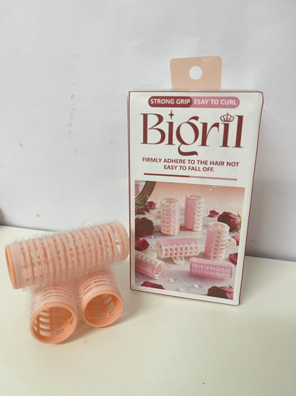 [Bigril Non-electric hair rollers]——Self-Adhesive Air Bangs Hair Rollers - Heat-Free Lazy Styling Tool