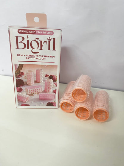 [Bigril Non-electric hair rollers]——Self-Adhesive Air Bangs Hair Rollers - Heat-Free Lazy Styling Tool