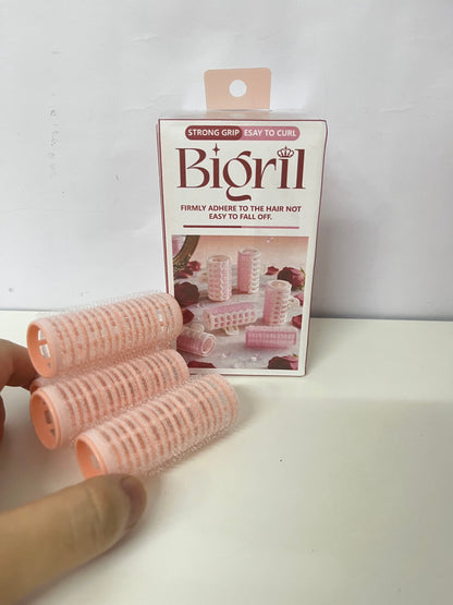 [Bigril Non-electric hair rollers]——Self-Adhesive Air Bangs Hair Rollers - Heat-Free Lazy Styling Tool