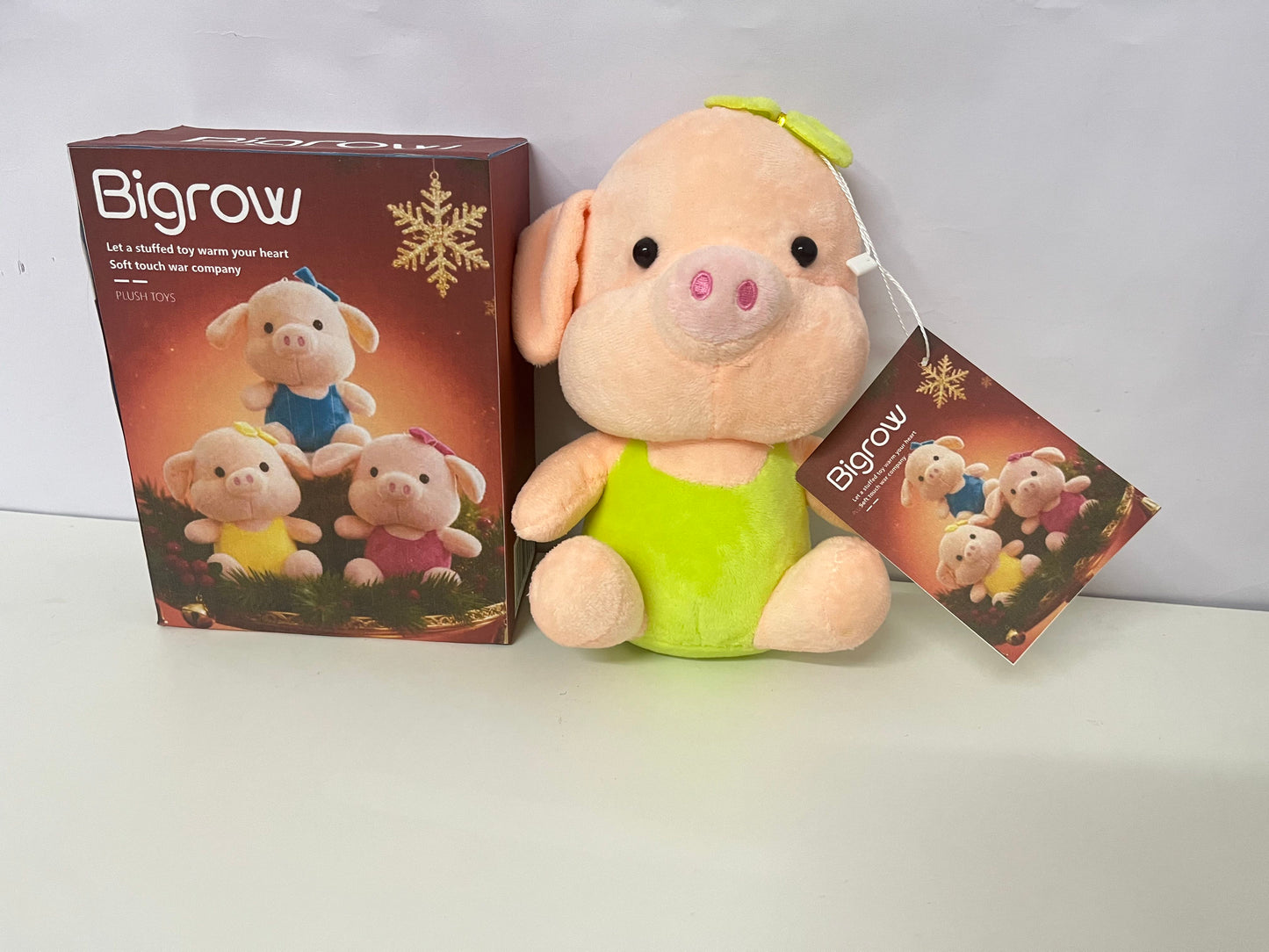 [Bigrow Plush toys]——Cute Pig Plush Toy - Healing Companion Stuffed Animal