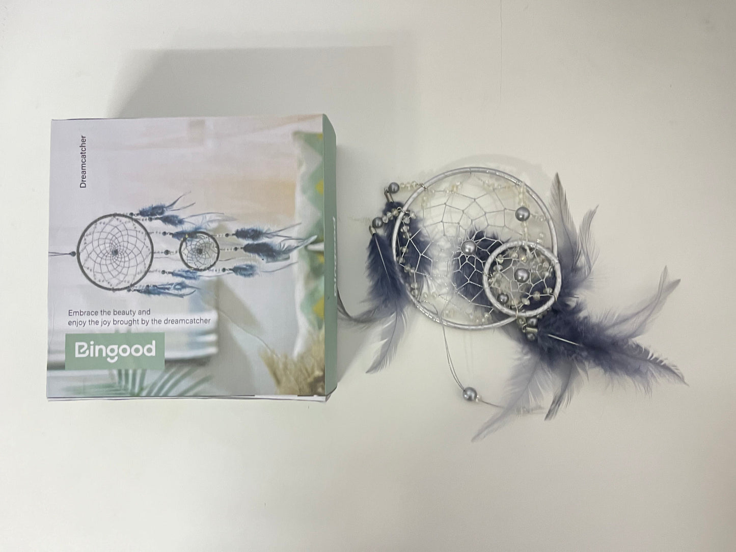 Bingood Silver-Gray Dreamcatcher Artistic & Exquisite Dream Guardian An Aesthetic Accent for Home & Space