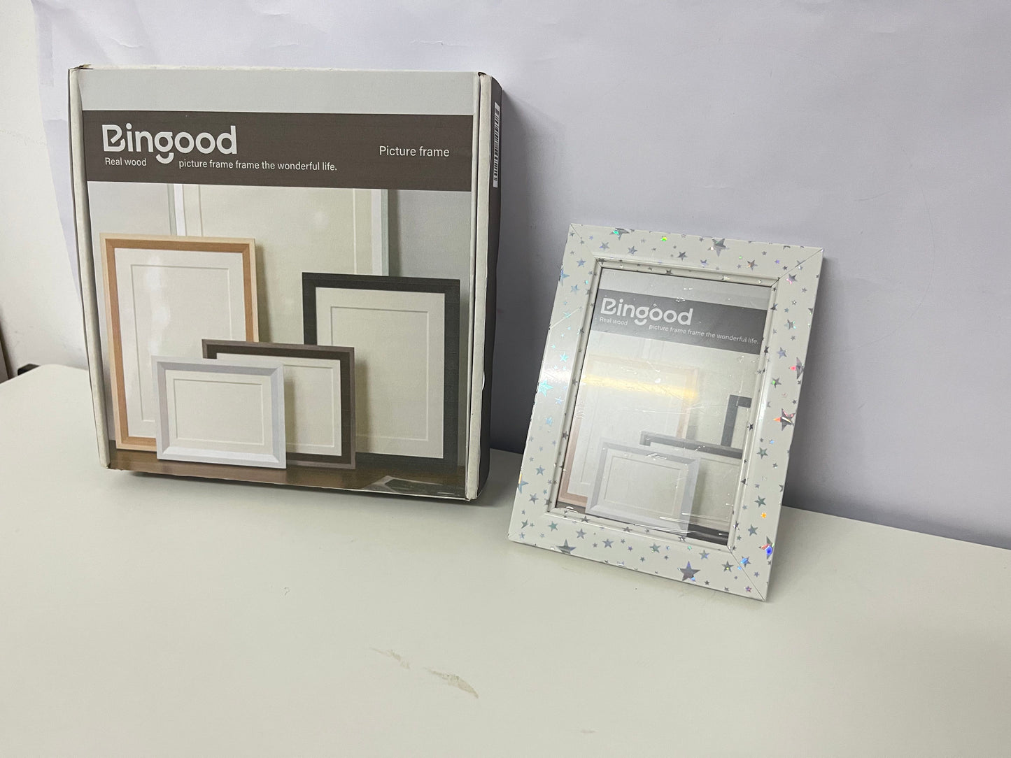 Bingood Solid Wood Picture Frame Outstanding Texture Freeze Beautiful Moments A Warm Carrier for Home and Memories