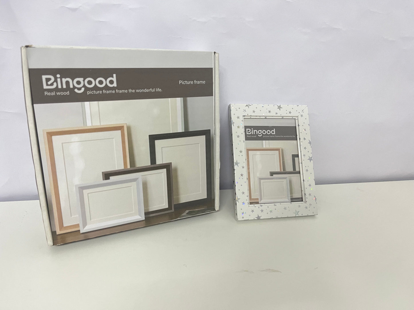 Bingood Solid Wood Picture Frame Outstanding Texture Freeze Beautiful Moments A Warm Carrier for Home and Memories
