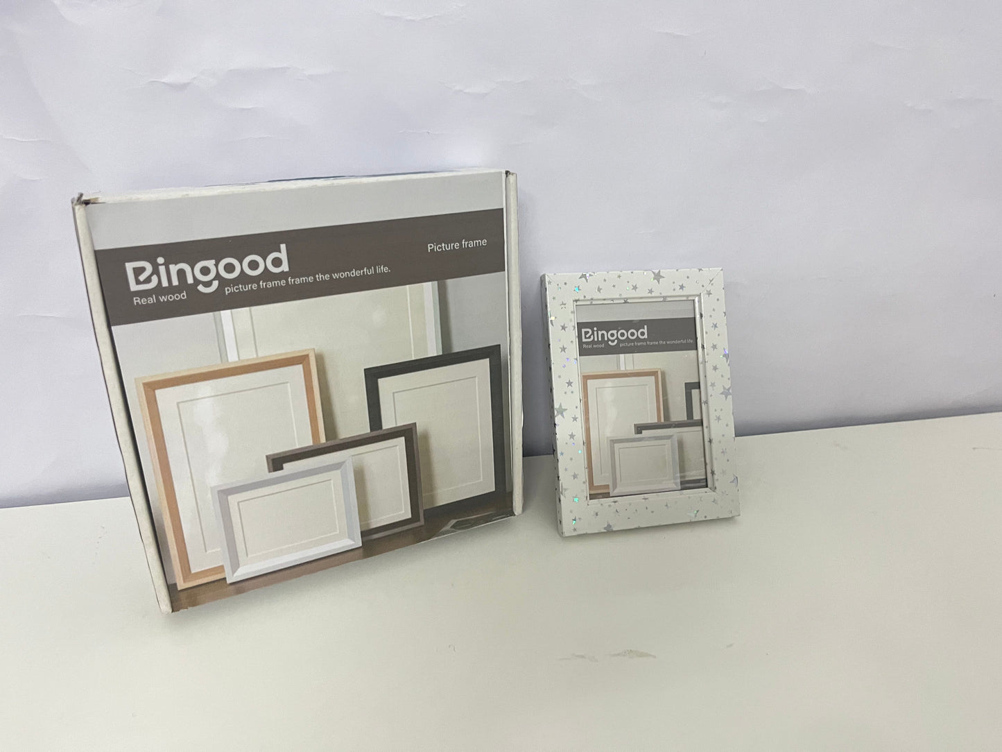 Bingood Solid Wood Picture Frame Outstanding Texture Freeze Beautiful Moments A Warm Carrier for Home and Memories