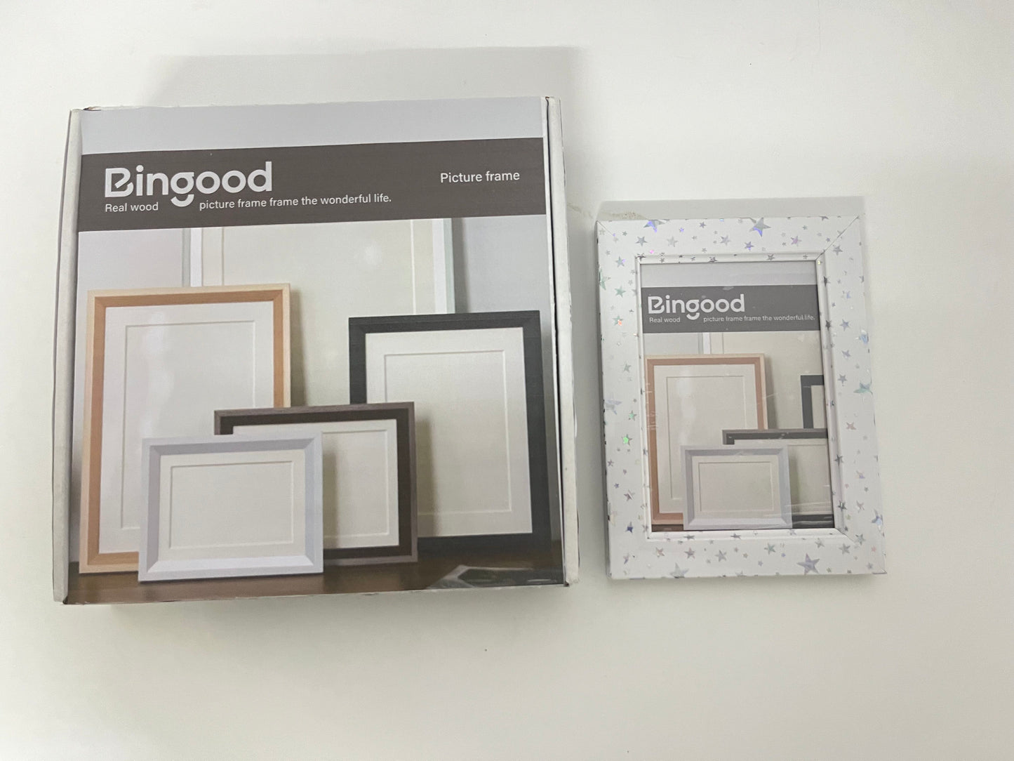 Bingood Solid Wood Picture Frame Outstanding Texture Freeze Beautiful Moments A Warm Carrier for Home and Memories