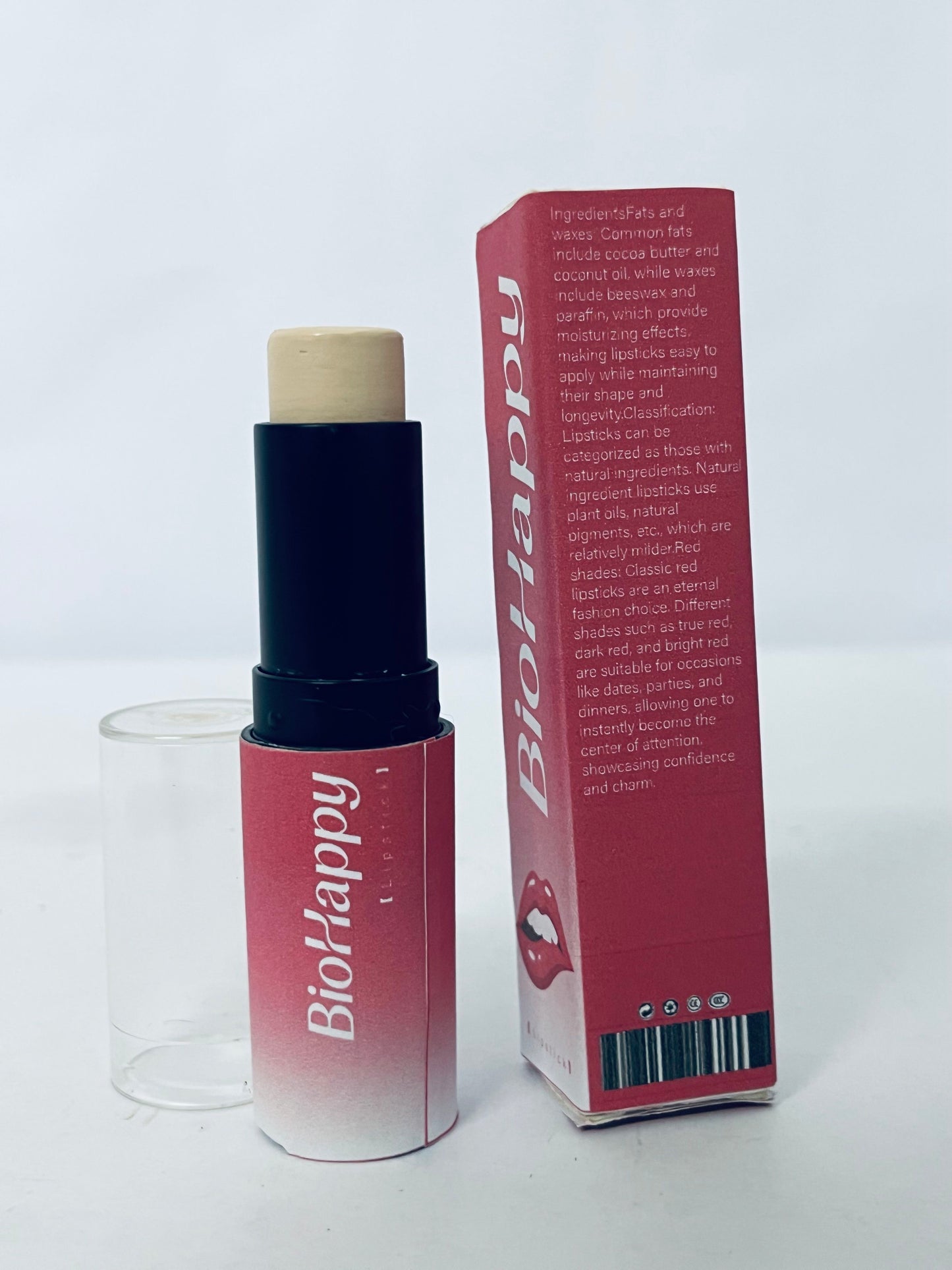 BioHappy Pink Grapefruit Jumbo Lip Balm | All Natural Lip Balms & Moisturizers | Hydrates with Beeswax, Vitamin E, Organic Coconut Oil | Cruelty-Free | Lip Balm in Recyclable Cardboard Tube