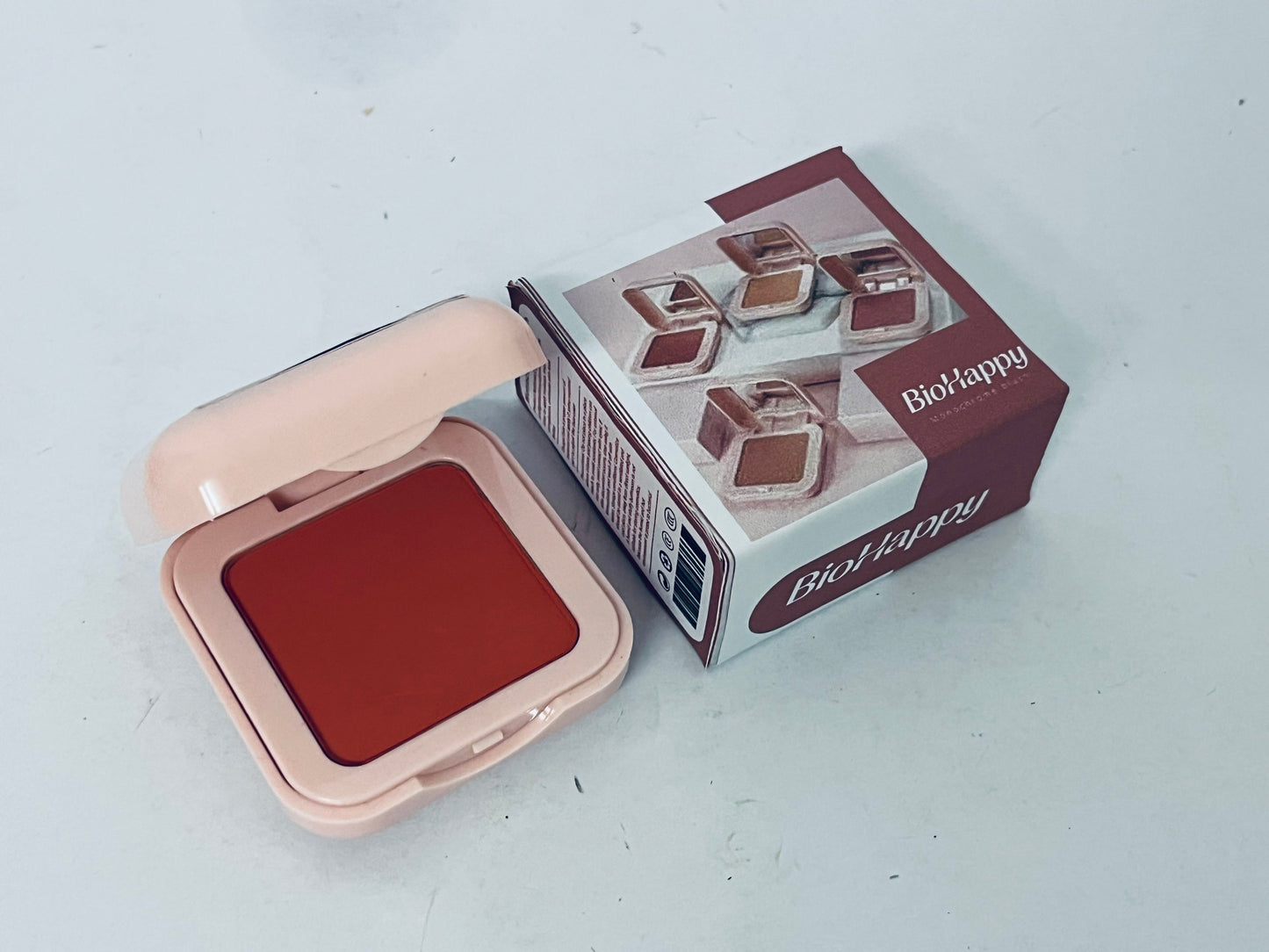 BioHappy Powder Blush Face Makeup, High Impact Buildable Color, Lightweight & Smooth Finish, 004 Rosy Rendezvous