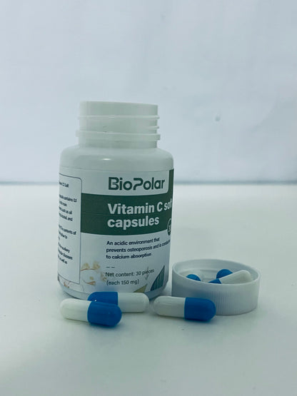 [BioPolar Vitamins]——BioPolar Vitamin C Soft Capsules - Antioxidant & Calcium Absorption Support Supplement