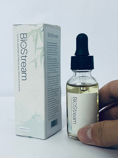 BioStream Essential Oil – Natural Tea Tree Oil - for Diffuser, Face, Skin Care, Aromatherapy, Hair Care, Scalp and Body Massage - with Dropper