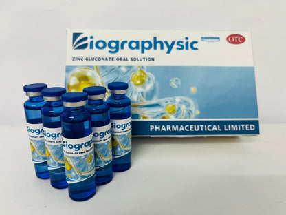 Biographysic Zinc Gluconate Oral Solution Supplements for Kids & Adults