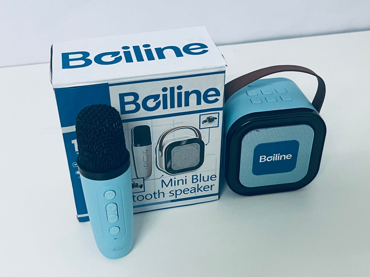 【Boiline Mini Bluetooth Loudspeaker & Microphone Set】——Portable Audio Kit for Leisure & Entertainment