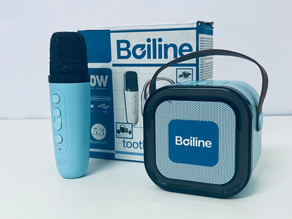 【Boiline Mini Bluetooth Loudspeaker & Microphone Set】——Portable Audio Kit for Leisure & Entertainment